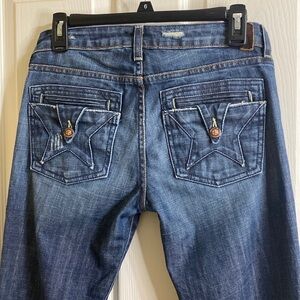 People's Liberation Tanya Low Rise Skinny Jean Star Pockets, Preppy, Size 26